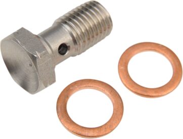 BANJO BOLT SINGLE STAINLESS-STEEL LENGHT 20,1mm M10X1,25