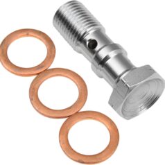 BANJO BOLT DOUBLE CHROME LENGHT 31,0mm M10X1,00