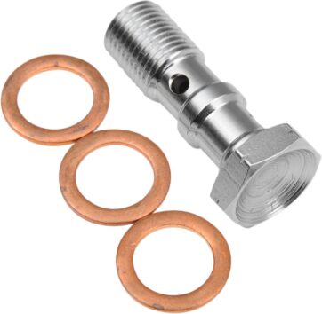 BANJO BOLT DOUBLE CHROME LENGHT 31,0mm M10X1,00