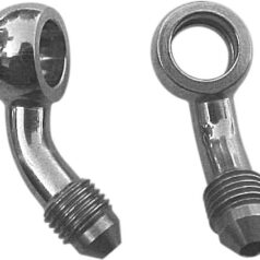 BANJO FITTING STAINLESS-STEEL 45° -03 HOLE-Ø 10mm MALE 3/8-24 JIC/UNF