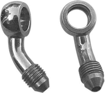 BANJO FITTING STAINLESS-STEEL 45° -03 HOLE-Ø 10mm MALE 3/8-24 JIC/UNF