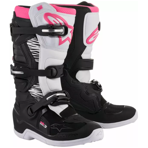 BOOT 4W TECH3 BK/WT/PK 6 (39)