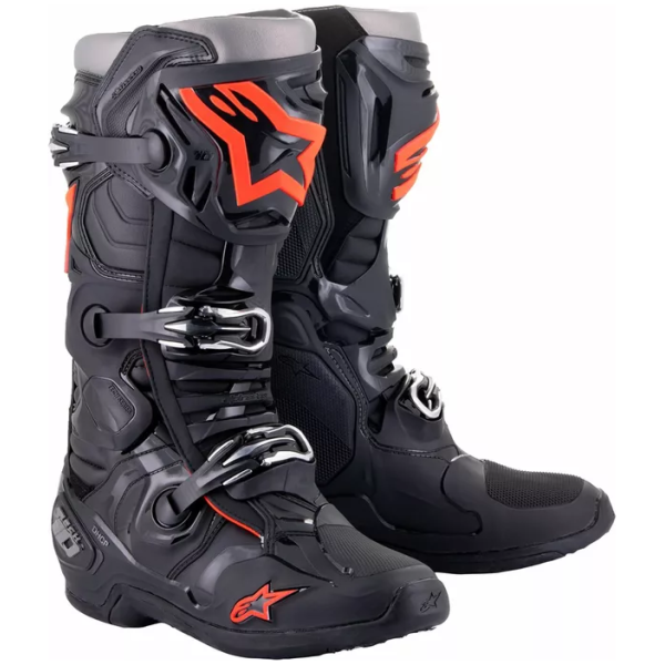 BOOT TECH 10 BLACK/RED FL 10 (44,5)