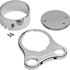 1.25" T-BAR SINGLE GAUGE MOUNT 3.375" CHROME