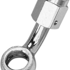 BANJO FITTING 45° -03 HOLE-Ø 10mm FEMALE 3/8x24 JIC/UNF CHROME