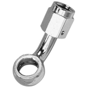 BANJO FITTING 45° -03 HOLE-Ø 10mm FEMALE 3/8x24 JIC/UNF CHROME