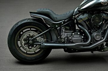 Crook Series Short Bakskärm till  Harley Davidson Low Rider, Heritge, Fat Bob 180-200 hjul - Bild 2