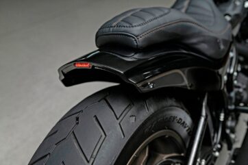 Crook Series Short Bakskärm till  Harley Davidson Low Rider, Heritge, Fat Bob 180-200 hjul - Bild 4