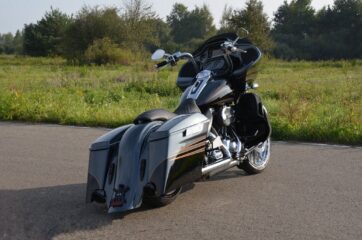 Kit med bolt on förlängd bakskärm och sidoväskor till Harley Davidson Touring 2014 och nyare - Bild 3