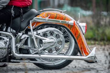 Chicano style Stretched / Förlängd Bakskärm till Harley Davidson Softail 2000 to 2017 - Bild 3