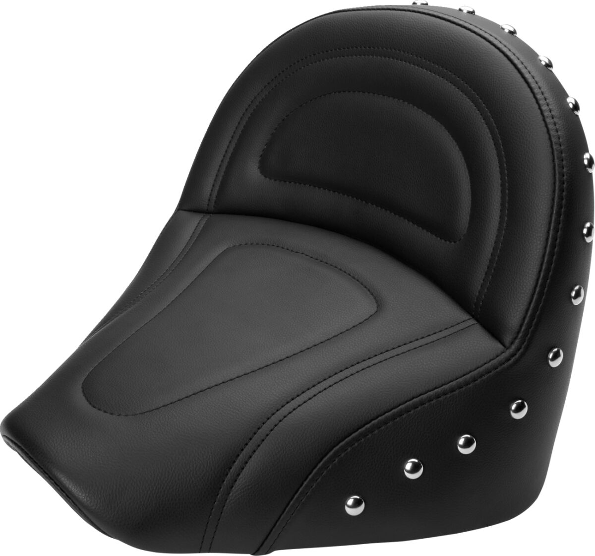 SOLO SEAT RENEGADE™ CLASSIC FRONT SADDLEHYDE™|SADDLEGEL™ STUDDED BLACK|NATURAL