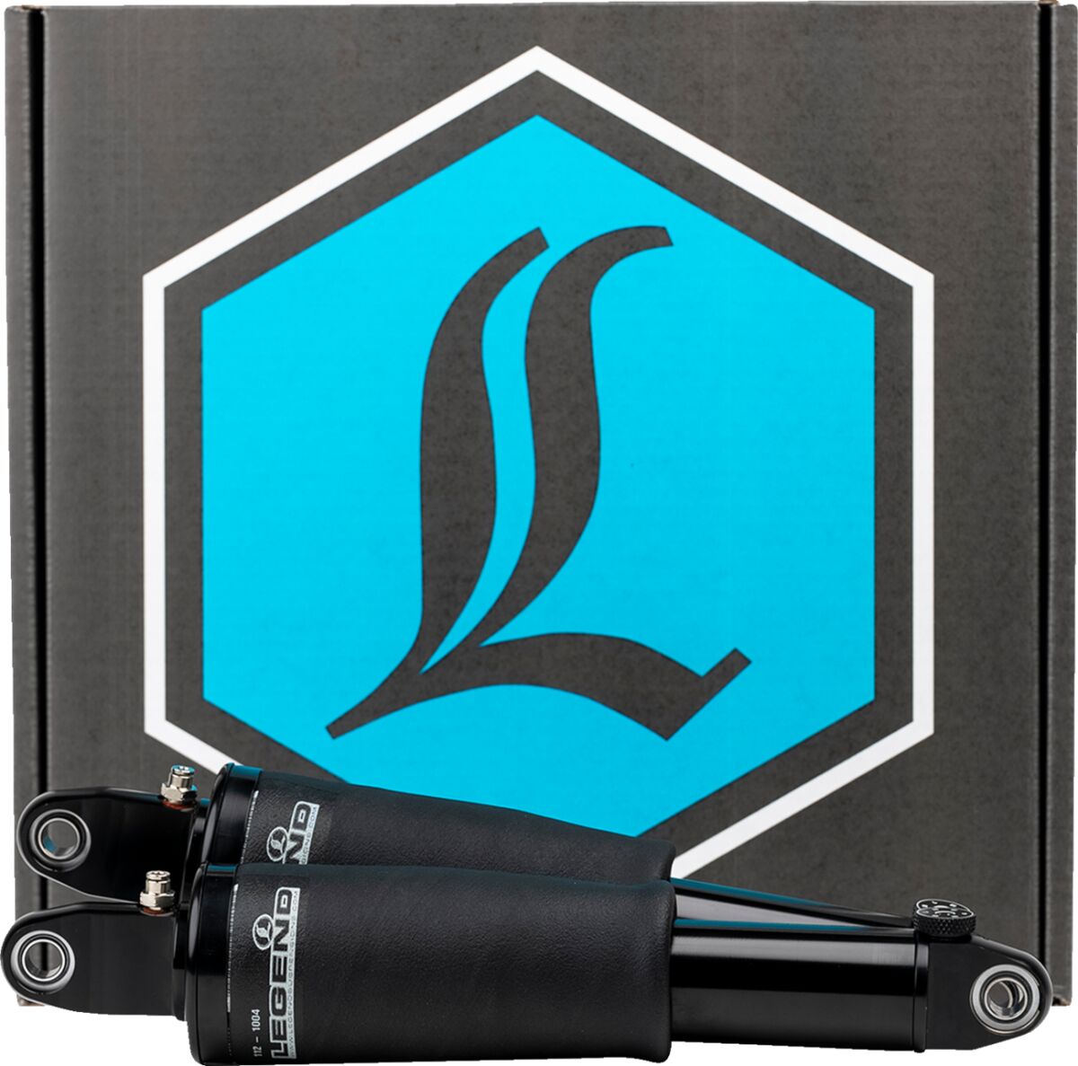 Luftfjädringskit Legend Justerbar (svarta reglage)  13.6" - HD Trike 17-24