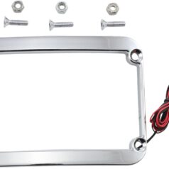 LICENSE PLATE FRAME LIGHTED CHROME