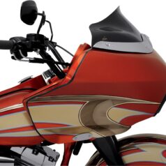FLARE WINDSHIELD 8" BLACK FLT TÜV