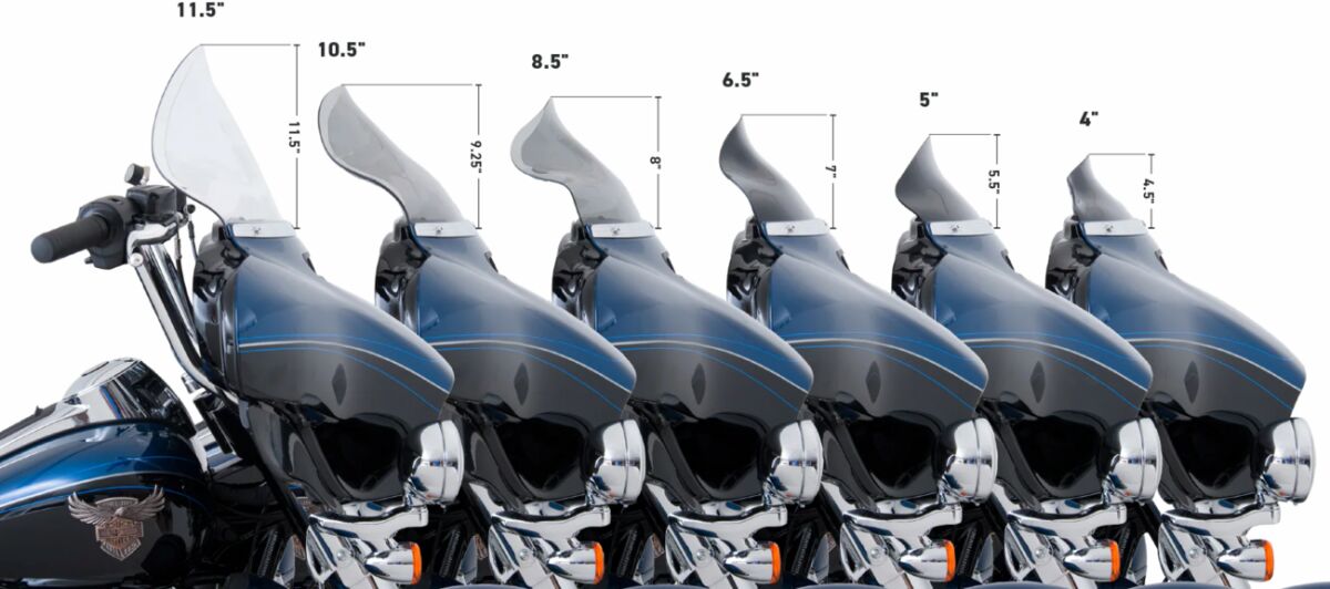 FLARE WINDSHIELD 6.5" DARK SMOKE FLH - Bild 3
