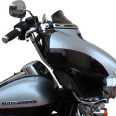 WINDSHIELD FLARE SUPER LOW 4" FLH BLACK