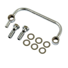 Air cleaner breather kit. Chrome - 93-99 Big Twin (exkl. 1999 Twin Cam) med anpassad luftrenare