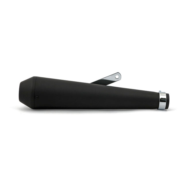 Megaton universal muffler 17" long black - 1 3/4" & 1-1/2" grenrörs diameter
