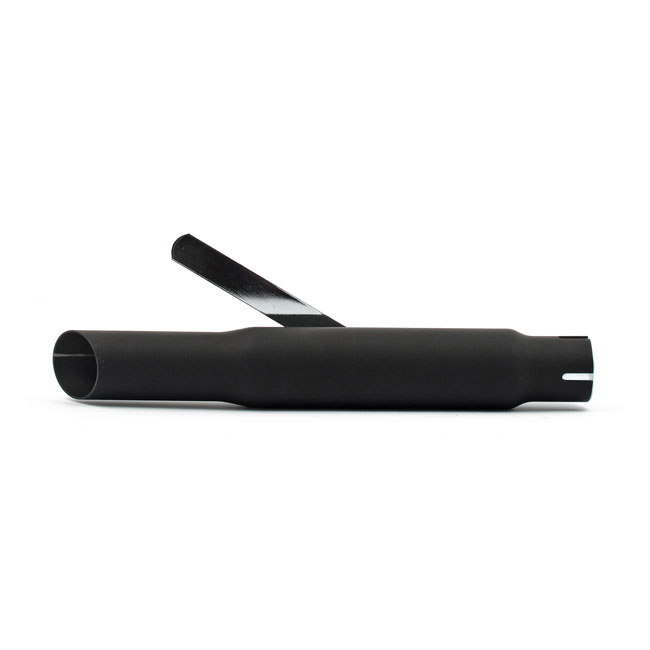 Shorty slash cut universal muffler16" long black - 1 3/4"  grenrörs diameter