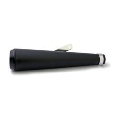Megaphone universal muffler 16.5" long black with TA tip - 1 3/4" diameter samlingsrör.