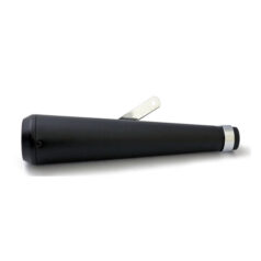 Megaphone universal muffler 16.5" long black with TE tip - 1 3/4" grenrörs diamete