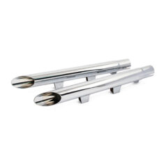 2" Drag Pipe slip-on extension set chrome - 04-13 XL Sportster