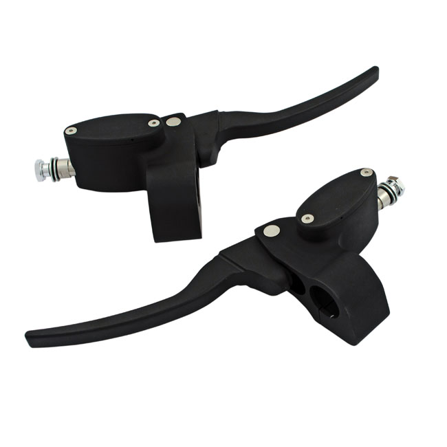 Custom brake and clutch control kit hydr. clutch. Matte black.