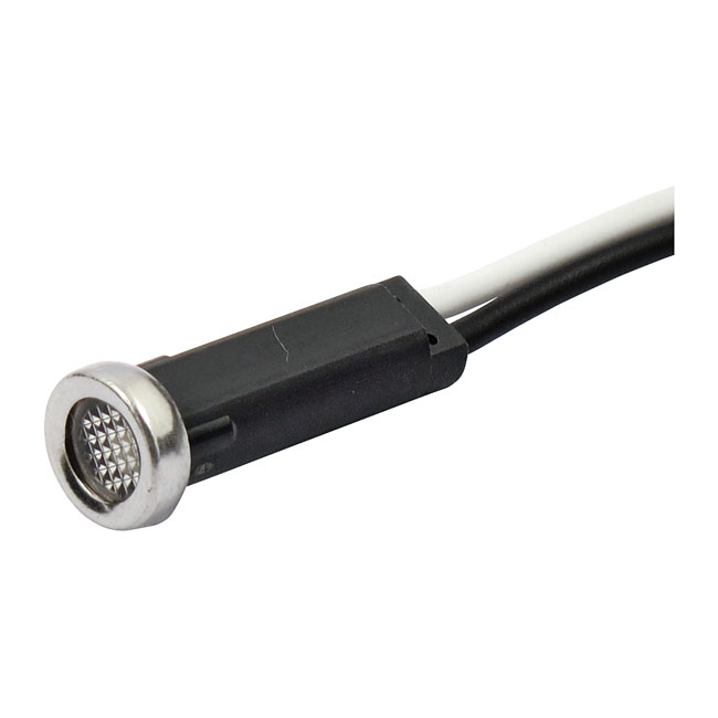 Custom 5/16" LED indicator light. Clear lens - Universal