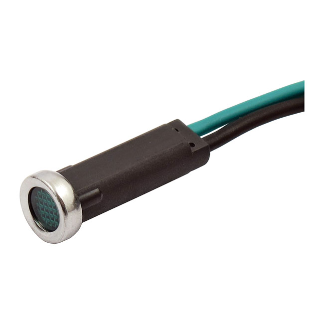 Custom 5/16" LED indicator light. green lens - Universal