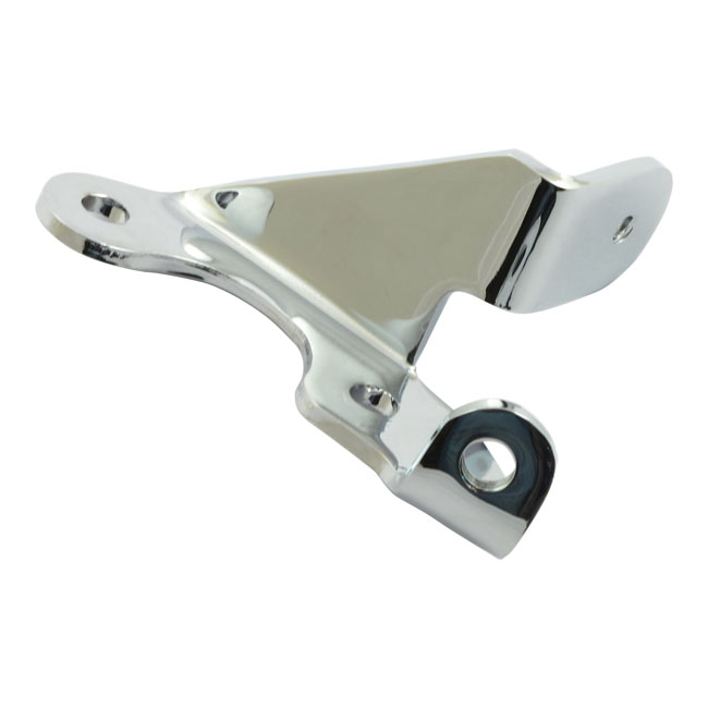 Oil tank/clutch cable mounting bracket. Chrome - 65-E79 FL, FX