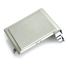 Battery side cover. Chrome. Ribbed - 70-84 FL
