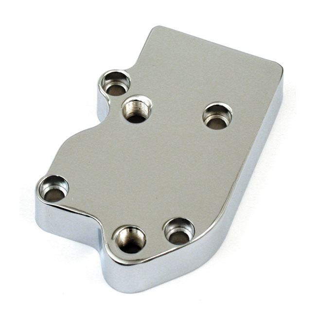 Oil pump cover, custom. Chrome - 68-91 Big Twin med OEM oljepump