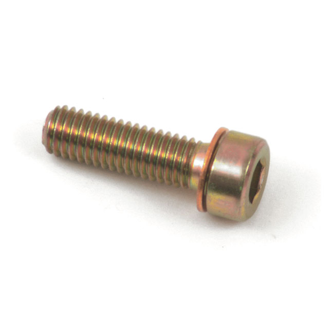 Fork damper tube mount bolt, allen head - L77-84  FL, FX; 84-24 olika Softail (inkl. inverterade gafflar); 93-05  Dyna; 12-16  Dyna FLD Switchback; 85-22  XL Sportster (Exkl. 97-99 1200S; 16-22  1200X/XS); 80-13  FLT/Touring; 06-17  V-Rod