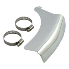 FL Shovel vertical crossover heat shield chrome - 65-84 4-växlad FL