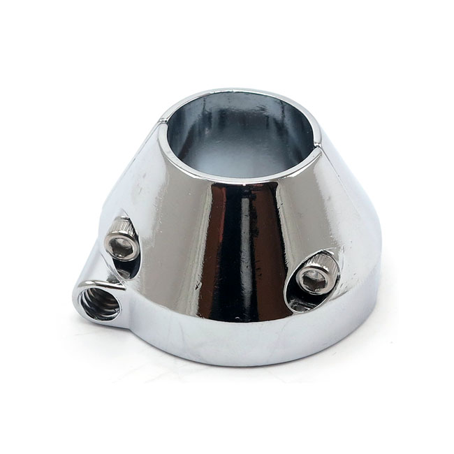 Arithic, throttle clamp. Chrome - 74-80 H-D