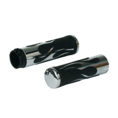 Handlebar grip set, Shell Shock - 08-24 H-D med e-gasspjäll (exkl. 11-17 Softail CVO-modeller; 23-24 FLHXSE; 2024 FLHX; 2024 FLTRX; 18-24 FLTRXSE; 2024 FLTRX24; RA1 modell America & R2)