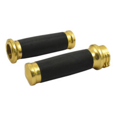 Handlebar grip set, Caliber. Gold - 74-22 H-D med enkel eller dubbla gaskablar (exkl. Street)