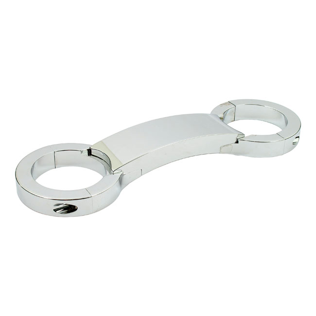 Fork brace, 49mm. Chrome - 06-17 Dyna. Med 49 mm gaffelrör