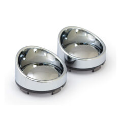 Turn signal lens set with visor. Mirror light smoke lens - 00-24 H-D med kulblinkers med pop-off lins (exkl. V-Rod, Street och modeller med dubbla bakljus/blinkers setup)