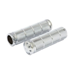 Throttle grip set Bomber. Chrome - 74-22 H-D med enkel eller dubbla gaskablar (exkl. Street)