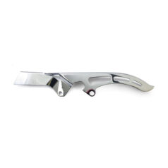 Shorty upper belt guard. Chrome - 86-06 Softail