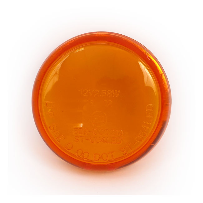Turn signal lens bullet amber - 02-17 V-Rod