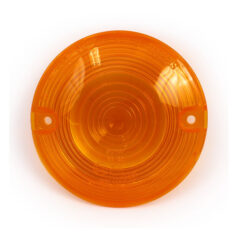 Replacement turn signal lens. Flat lens. Amber - 86-23 H-D (med platta lins blinkers)