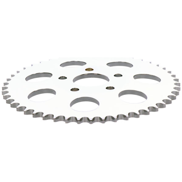 Rear sprocket, chrome. 48t - 73-85 4-växlad Big Twin; 79-81 XL Sportster - Bild 3