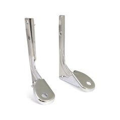 Spotlamp / passing lamp mount bracket kit. Chrome - 62-84 FL, FLH