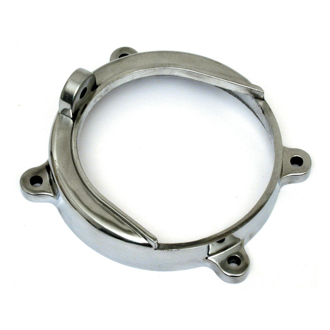 Alternator cover. Polished - 70-06 Big Twin (exkl. 2006 Dyna) i applikationer med öppen remdrift (utan motorplatta)