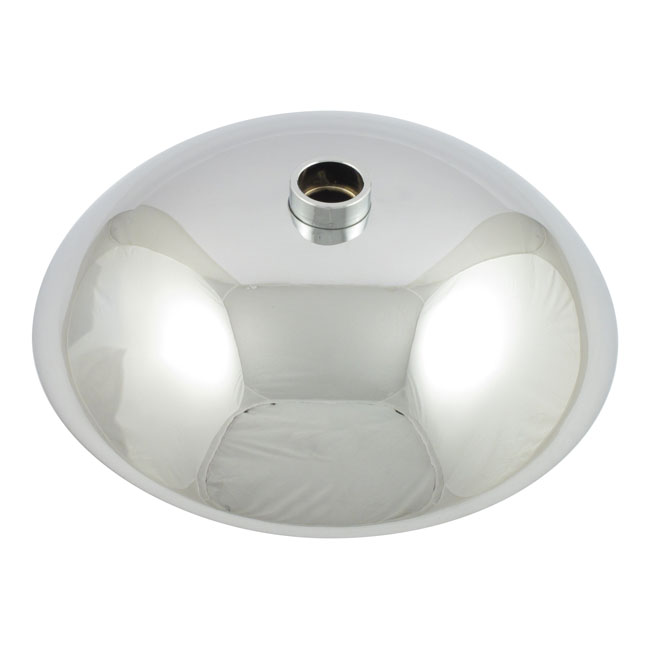 Front hub cap 8". Chrome - 73-80 FL