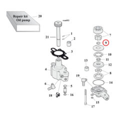 Retaining rings - 77-90 XL Sportster  oljepump kugghjulsaxel