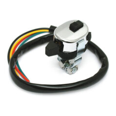 Custom handlebar switch, off/Hi/Low, horn/start. Chrome - Universal