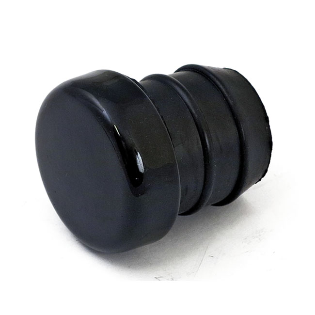 Oil tank fill plug. Black - De flesta vanliga H-D och specialanpassade oljetankar med 3,02 cm ((1-3/16") diameter hål